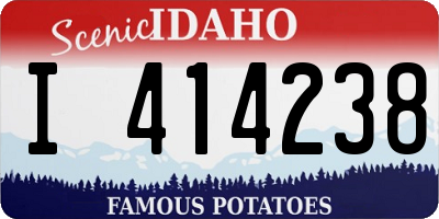 ID license plate I414238