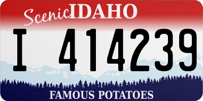 ID license plate I414239