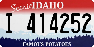 ID license plate I414252