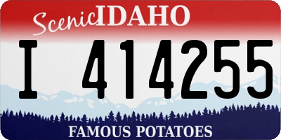 ID license plate I414255