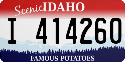 ID license plate I414260
