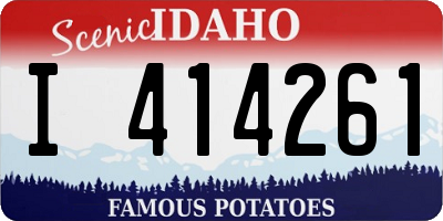 ID license plate I414261