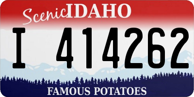 ID license plate I414262