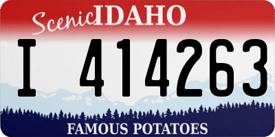 ID license plate I414263