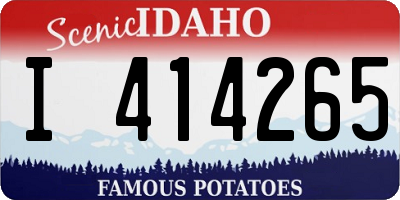 ID license plate I414265