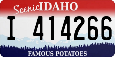 ID license plate I414266