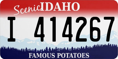 ID license plate I414267