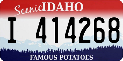 ID license plate I414268