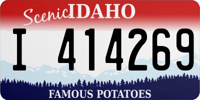 ID license plate I414269