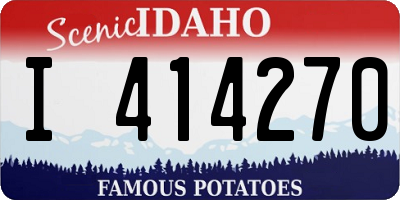 ID license plate I414270
