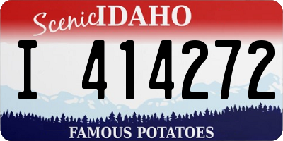 ID license plate I414272