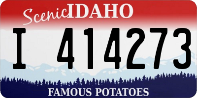 ID license plate I414273