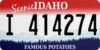 ID license plate I414274