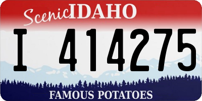 ID license plate I414275