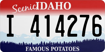 ID license plate I414276