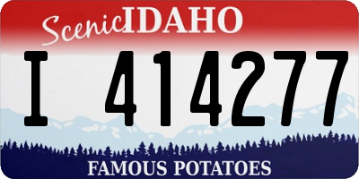 ID license plate I414277