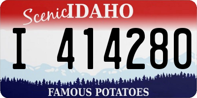 ID license plate I414280