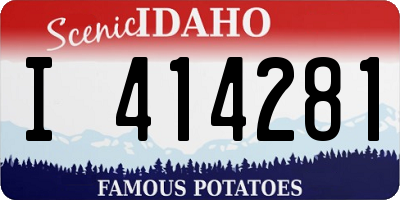 ID license plate I414281