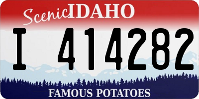 ID license plate I414282