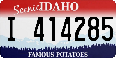 ID license plate I414285