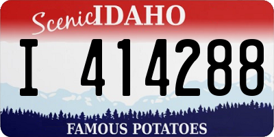 ID license plate I414288