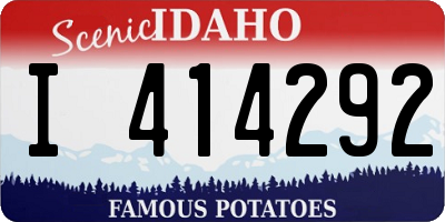 ID license plate I414292