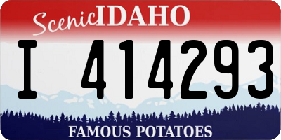 ID license plate I414293