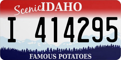 ID license plate I414295