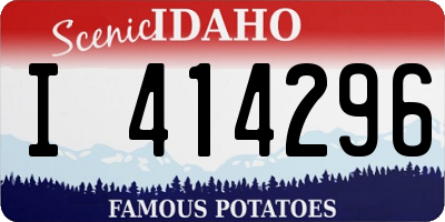 ID license plate I414296