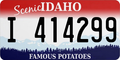 ID license plate I414299