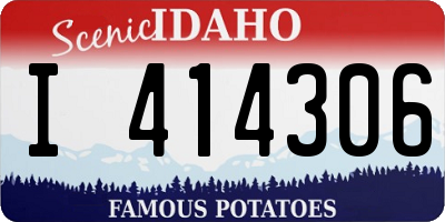 ID license plate I414306