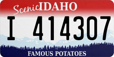 ID license plate I414307