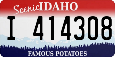 ID license plate I414308