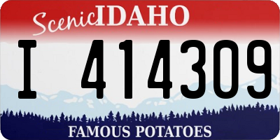 ID license plate I414309