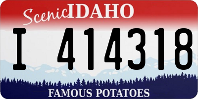 ID license plate I414318