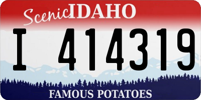 ID license plate I414319