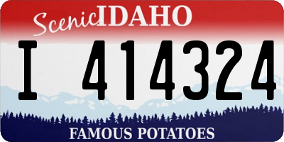 ID license plate I414324