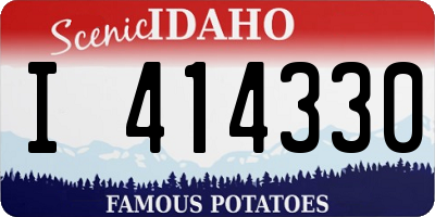 ID license plate I414330