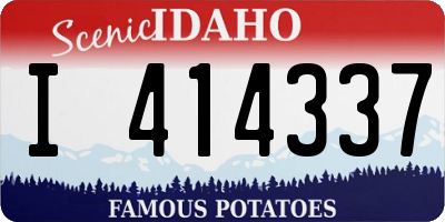 ID license plate I414337