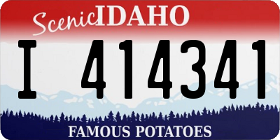 ID license plate I414341