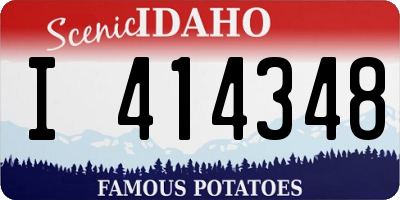 ID license plate I414348