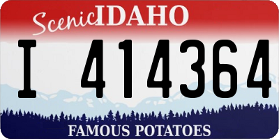 ID license plate I414364