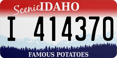 ID license plate I414370