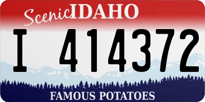 ID license plate I414372