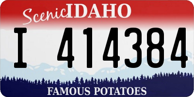 ID license plate I414384