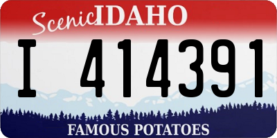 ID license plate I414391