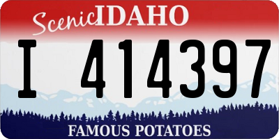 ID license plate I414397