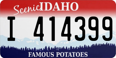 ID license plate I414399