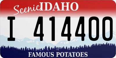 ID license plate I414400