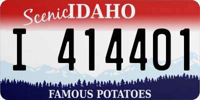 ID license plate I414401